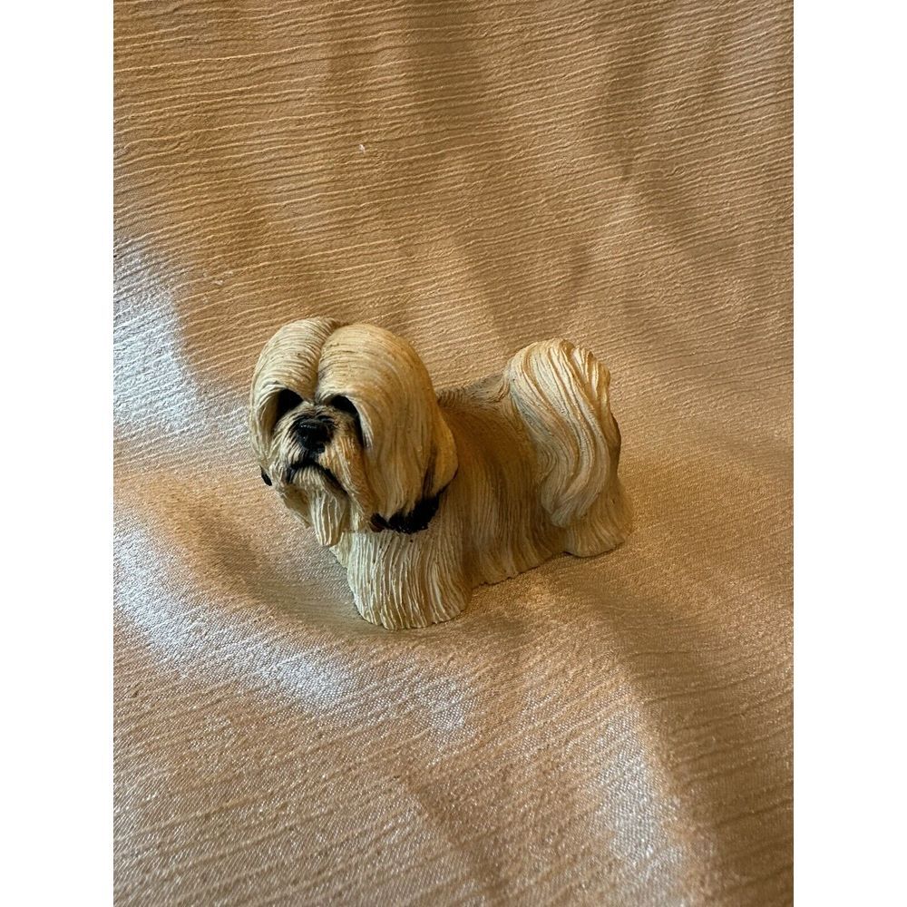Vintage 3" Lhasa Apso Dog Figurine by Living‎ Stone Inc. 2002